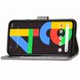 Google Pixel 4A Handy H�lle Schutz Tasche Cover Flip Case Kartenfach Grau