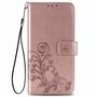 Google Pixel 4A Handy H�lle Schutz Tasche Cover Flip Case Kartenfach Rosa
