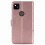Google Pixel 4A Handy H�lle Schutz Tasche Cover Flip Case Kartenfach Rosa