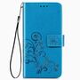 Google Pixel 4A Handy H�lle Schutz Tasche Cover Flip Case Kartenfach Blau