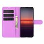 Sony Xperia 5 II Handyh�lle Schutztasche Case Cover Klapptasche Violett