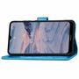 Nokia 2.4 Handy H�lle Schutz Tasche Cover Flip Case Kartenfach Blau