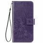 Nokia 2.4 Handy H�lle Schutz Tasche Cover Flip Case Kartenfach Violett