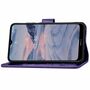 Nokia 2.4 Handy H�lle Schutz Tasche Cover Flip Case Kartenfach Violett