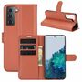 Samsung Galaxy S21 Handyh�lle Schutztasche Case Cover Klapptasche Braun