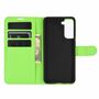 Samsung Galaxy S21 Handyh�lle Schutztasche Case Cover Klapptasche Gr�n