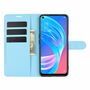Oppo A72 / A73 Handyh�lle Schutztasche Case Cover Klapptasche Blau