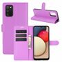 Samsung Galaxy A02s Handyh�lle Schutztasche Case Cover Klapptasche Violett