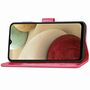 Samsung Galaxy A12 Handy H�lle Schutz Tasche Cover Flip Case Kartenfach Pink
