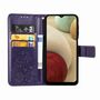 Samsung Galaxy A12 Handy H�lle Schutz Tasche Cover Flip Case Kartenfach Violett