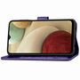 Samsung Galaxy A12 Handy H�lle Schutz Tasche Cover Flip Case Kartenfach Violett