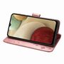 Samsung Galaxy A12 Handy H�lle Schutz Tasche Cover Flip Case Kartenfach Rosa