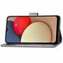 Samsung Galaxy A02s Handy H�lle Schutz Tasche Cover Flip Case Kartenfach Grau