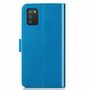 Samsung Galaxy A02s Handy H�lle Schutz Tasche Cover Flip Case Kartenfach Blau