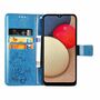 Samsung Galaxy A02s Handy H�lle Schutz Tasche Cover Flip Case Kartenfach Blau