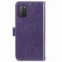 Xiaomi Poco M3 Handy H�lle Schutz Tasche Cover Flip Case Kartenfach Violett