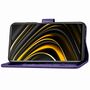 Xiaomi Poco M3 Handy H�lle Schutz Tasche Cover Flip Case Kartenfach Violett