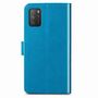 Xiaomi Poco M3 Handy H�lle Schutz Tasche Cover Flip Case Kartenfach Blau