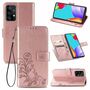 Samsung Galaxy A72 5G Handy H�lle Schutz Tasche Cover Flip Case Kartenfach Rosa