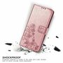 Samsung Galaxy A72 5G Handy H�lle Schutz Tasche Cover Flip Case Kartenfach Rosa