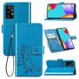 Samsung Galaxy A72 5G Handy H�lle Schutz Tasche Cover Flip Case Kartenfach Blau