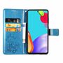 Samsung Galaxy A72 5G Handy H�lle Schutz Tasche Cover Flip Case Kartenfach Blau