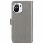 Xiaomi Mi 11 Handy H�lle Schutz Tasche Cover Flip Case Kartenfach Grau