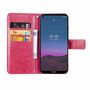 Nokia 5.4 Handy H�lle Schutz Tasche Cover Flip Case Kartenfach Pink