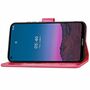 Nokia 5.4 Handy H�lle Schutz Tasche Cover Flip Case Kartenfach Pink