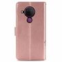 Nokia 5.4 Handy H�lle Schutz Tasche Cover Flip Case Kartenfach Rosa