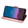 Nokia 5.4 Handy H�lle Schutz Tasche Cover Flip Case Kartenfach Rosa