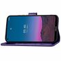 Nokia 5.4 Handy H�lle Schutz Tasche Cover Flip Case Kartenfach Violett