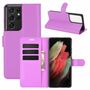 Samsung Galaxy S21 Ultra Handyh�lle Schutztasche Case Cover Klapptasche Violett