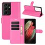 Samsung Galaxy S21 Ultra Handyh�lle Schutztasche Case Cover Klapptasche Rosa