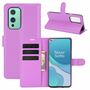 OnePlus 9 Handyh�lle Schutztasche Case Cover Klapptasche Violett