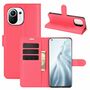 Xiaomi Mi 11 Handyh�lle Schutztasche Case Cover Klapptasche Rot