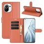Xiaomi Mi 11 Handyh�lle Schutztasche Case Cover Klapptasche Braun