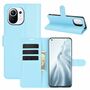 Xiaomi Mi 11 Handyh�lle Schutztasche Case Cover Klapptasche Blau
