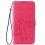 Nokia 2.2 Handy H�lle Schutz Tasche Cover Flip Case Kartenfach Pink