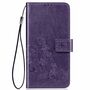Nokia 2.2 Handy H�lle Schutz Tasche Cover Flip Case Kartenfach Violett