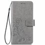 Nokia 2.2 Handy H�lle Schutz Tasche Cover Flip Case Kartenfach Grau