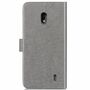 Nokia 2.2 Handy H�lle Schutz Tasche Cover Flip Case Kartenfach Grau