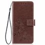 Nokia 2.2 Handy H�lle Schutz Tasche Cover Flip Case Kartenfach Braun