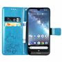 Nokia 2.2 Handy H�lle Schutz Tasche Cover Flip Case Kartenfach Blau