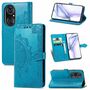 Handyh�lle f�r Huawei P50 Pro Schutztasche Wallet Cover 360 Case Etuis Blau