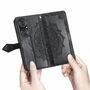 Handyh�lle f�r Huawei P50 Pro Schutztasche Wallet Cover 360 Case Etuis Schwarz