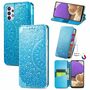 Handyh�lle f�r Samsung Galaxy A32 5G Schutztasche Wallet Cover 360 Case Etuis Blau