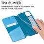 Handyh�lle f�r Samsung Galaxy A32 5G Schutztasche Wallet Cover 360 Case Etuis Blau