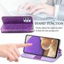 Handyh�lle f�r Samsung Galaxy A32 5G Schutztasche Wallet Cover 360 Case Etuis Violett