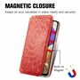 Handyhlle fr Samsung Galaxy A32 5G Schutztasche Wallet Cover 360 Case Etuis Rot